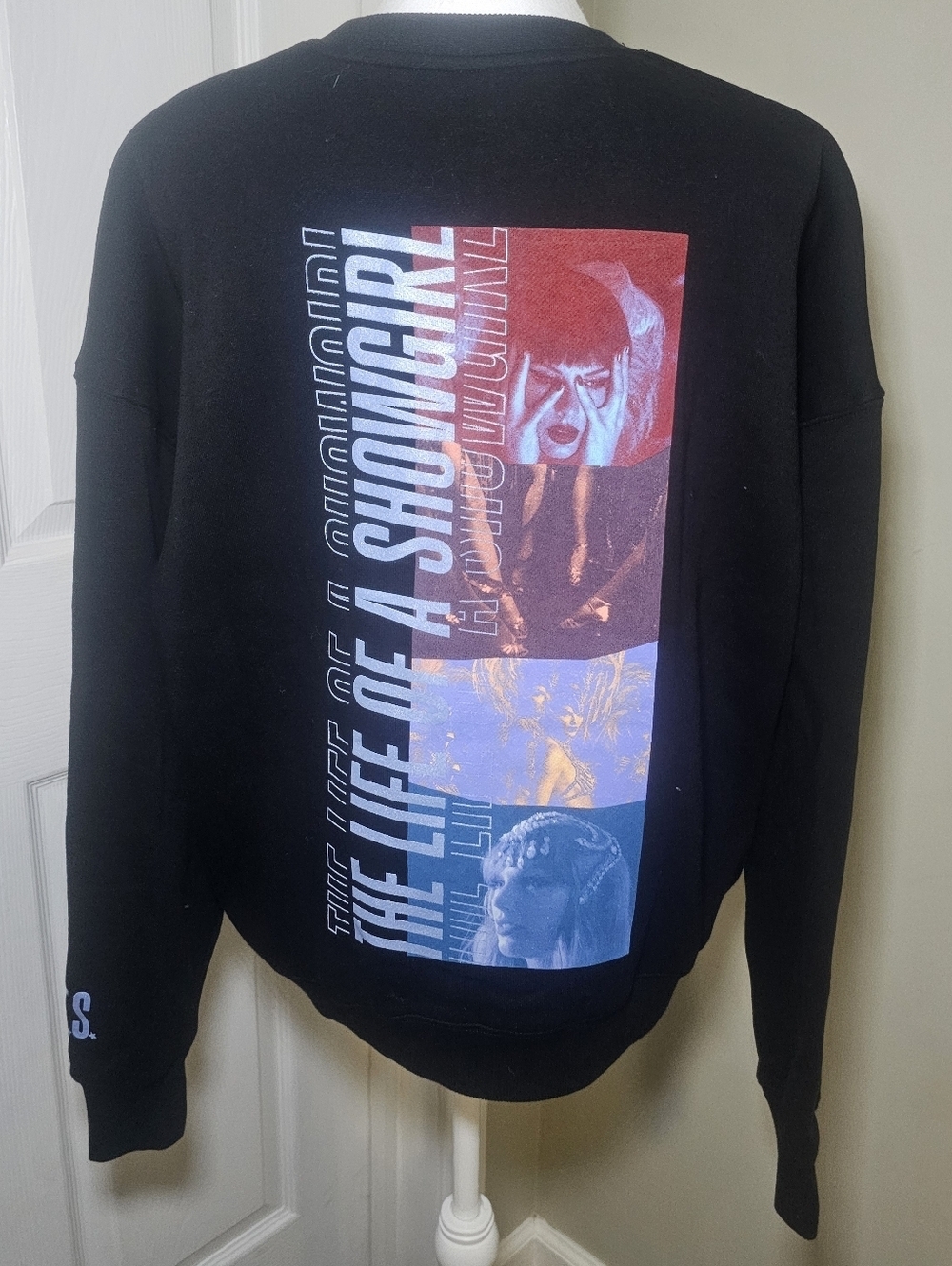Taylor Swift The Life of a Showgirl Graphic Sweatshirt Black Oversized Crewneck - Picture 4 of 7